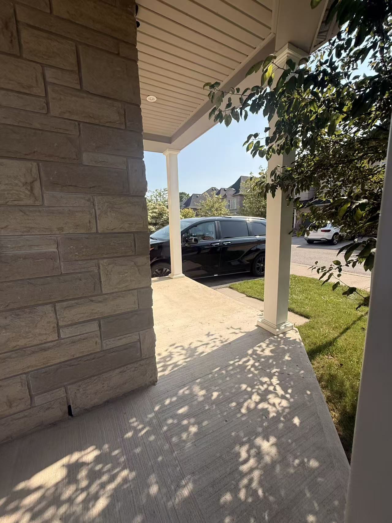 Entry approach — finished surface — before