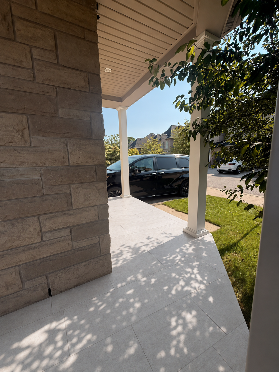 Entry approach — finished surface — after